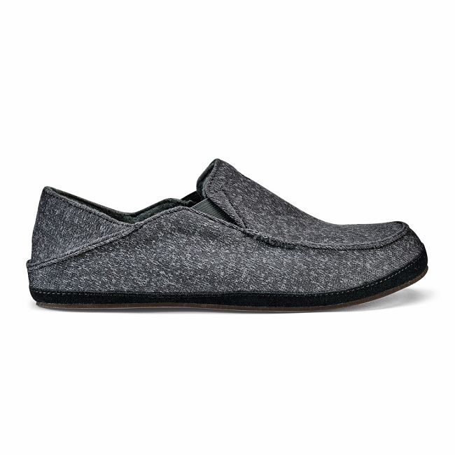 Olukai Men's Moloa Hulu Slipper - Dark Shadow US790-382